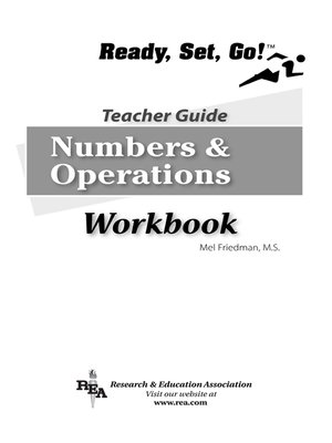 cover image of Numbers and Operations Workbook